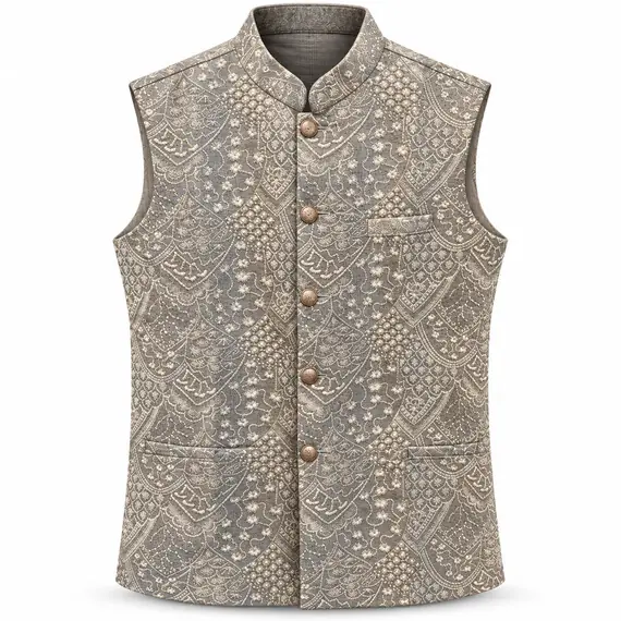MEN EMBROIDERED WAISTCOAT