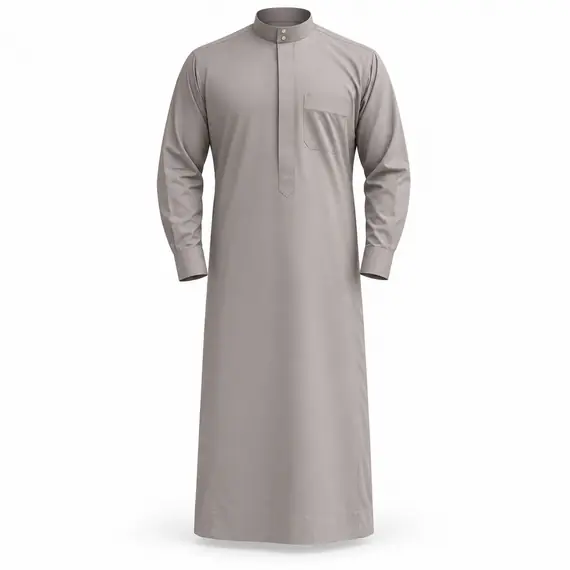LIGHT GREY SAUDI THOBE