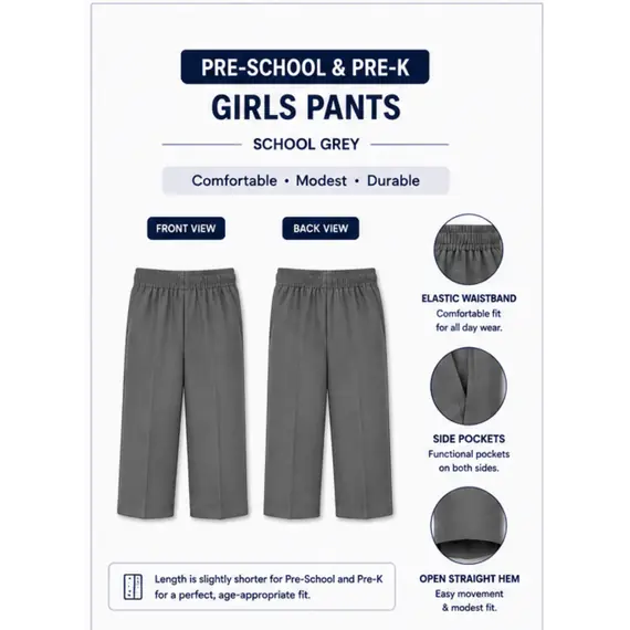 BURHAN GIRLS PRE-SCHOOL–PRE-K UNIFORM SET (SHORT SLEEVE)
