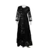 PAKISTANI BLACK EMBROIDERY NET DRESS
