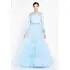 TK LONG SLEEVE MAXI TULLE GOWN