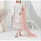 ORGANZA FLORAL PARTY WEAR WITH CLUTCH