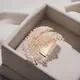 GOLD TONE PAVÉ FEATHER HAIR COMB-CLIP