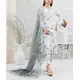 ORGANZA FLORAL PARTY WEAR WITH CLUTCH