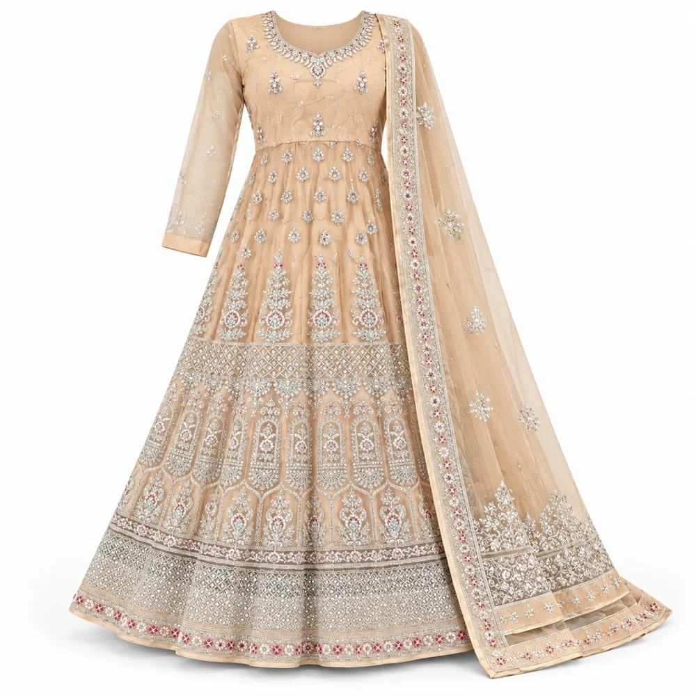 EMBROIDERED ANARKALI DRESS