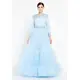 TK LONG SLEEVE MAXI TULLE GOWN