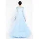 TK LONG SLEEVE MAXI TULLE GOWN