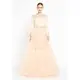 TK LONG SLEEVE MAXI TULLE GOWN