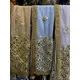 DUPATTA NET W GOLD MIRROR