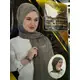 CHIFFON HIJAB WITH WATCH