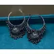BLACK JHUMKA EARRINGS